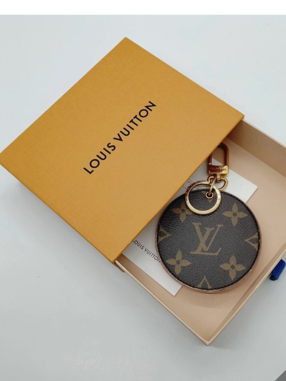 Louis Vuitton Key Ring M68003 Browns Pinks CXO137 - Picture 7 of 7